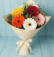 Букет цветов из:  Герберы в Крестцах