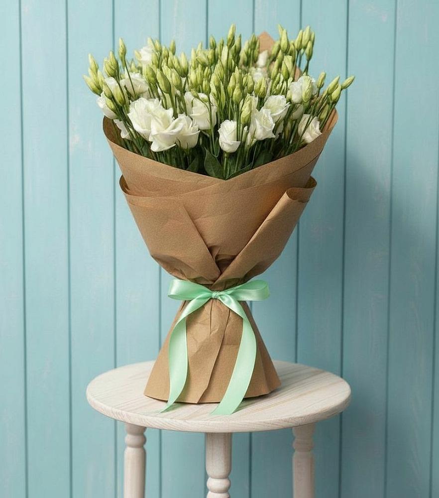 Букет цветов из: Лизиантусы в Крестцах