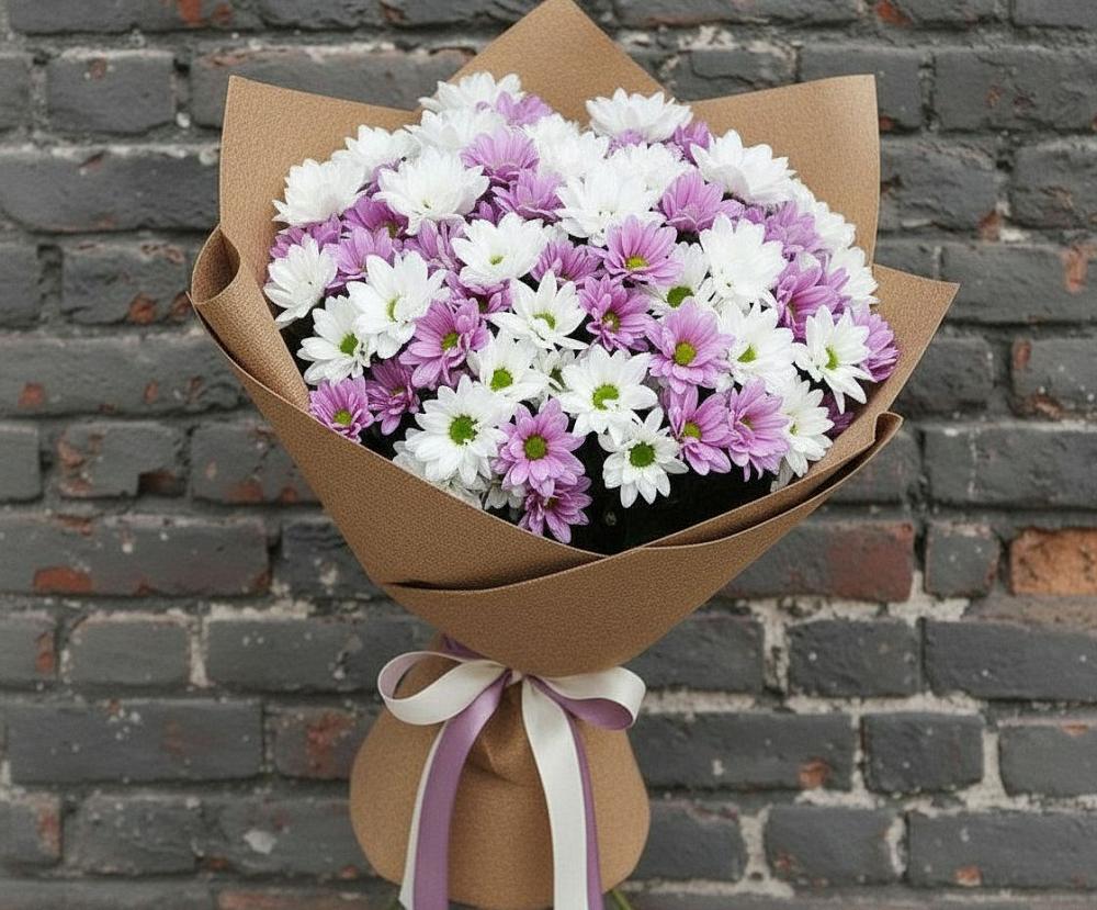 Букет цветов из: Хризантемы в Крестцах