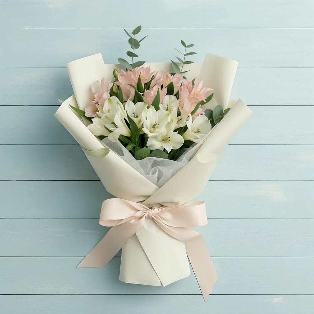 Букет цветов из: Альстромерии в Крестцах