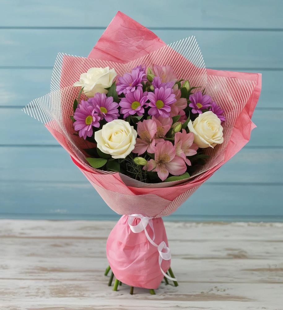 Букет цветов из: Герберы в Крестцах