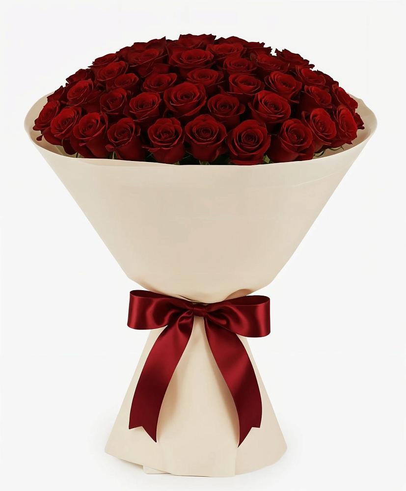 Букет 101 Бордовая роза Блэк Бакарра в Крестцах