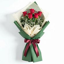 Букет рубиновое очарование в Крестцах Букет цветов из:  Розы в Крестцах