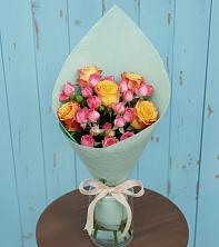 Букет Отличное настроение в Крестцах Букет цветов из:  Розы в Крестцах